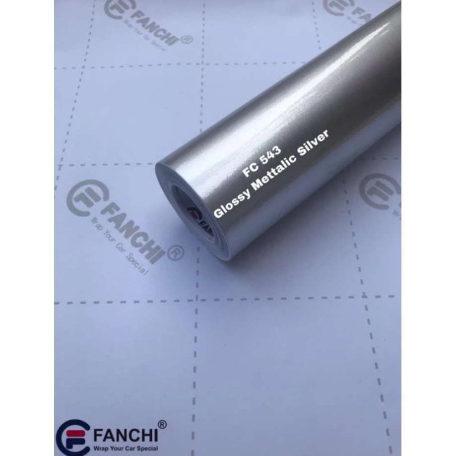

Sticker Fanchi Fc543 Glossy Metallic Silver Candy Metalik Glossy