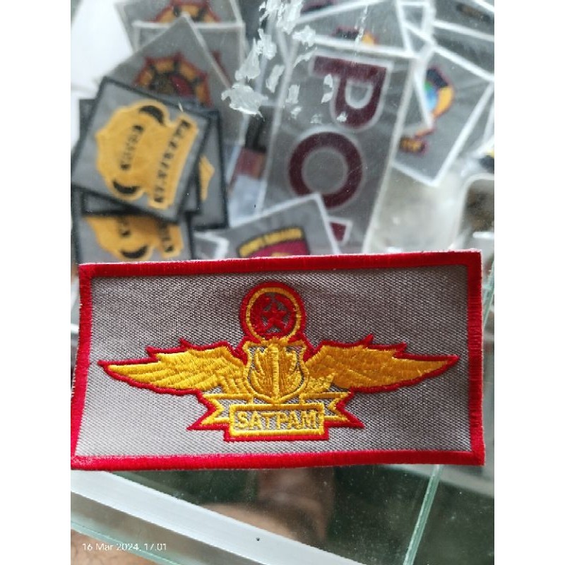 Bordir Wing Satpam / Security