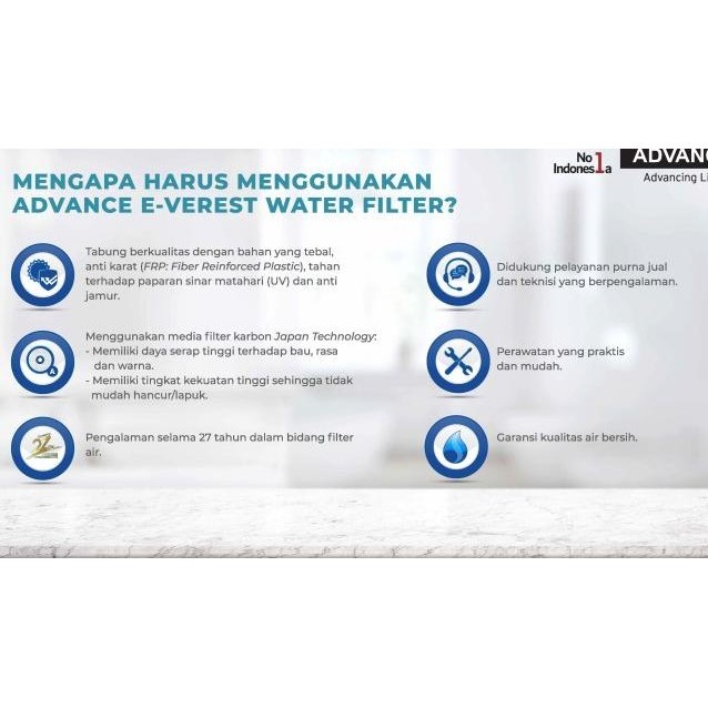 Terbaru ADVANCE POE EVEREST FILTER AIR TANAH AIR KOTOR