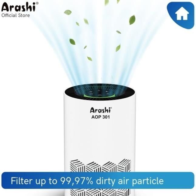 Berkualitas| Air Purifier Arashi AOP 301 Portable with HEPA Filter AOP301