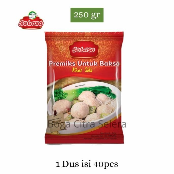 

Sobaso Tepung Bakso Adonan Khas Solo 250g (1 Dus)