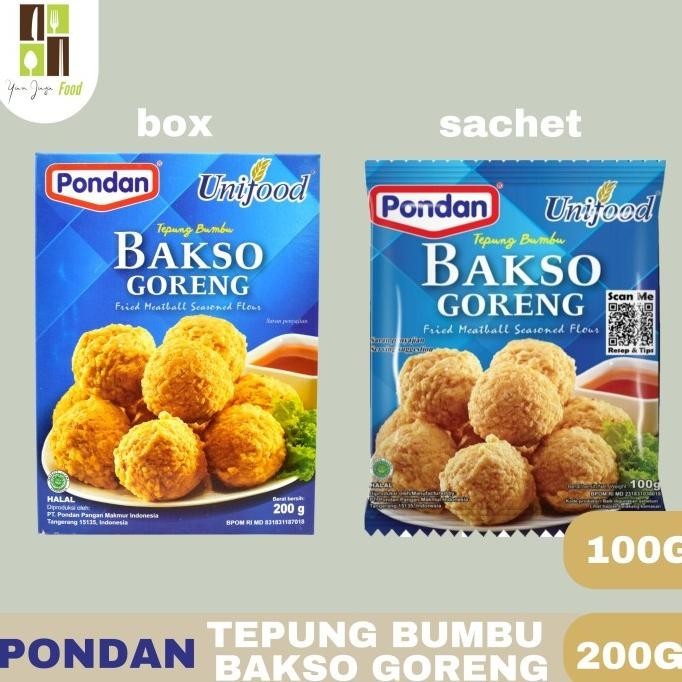 

Pondan Unifood Tepung Bumbu Bakso Goreng / Baso /Tepung Baso 100g/200g