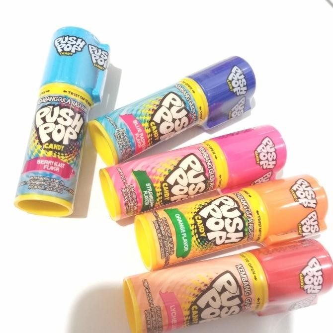 

PUSH POP CANDY IMPORT THAILAND PERMEN KEMBANG GULA PUSHPOP PER PCS