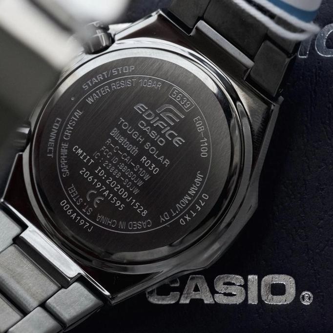 Jam Tangan Pria Merk Edifice ANALOG Tipe : EQB-1100DC-1 Baterai