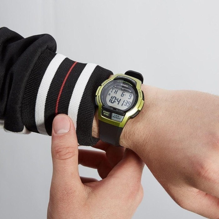 Casio Ws-1000H-3Avdf - Jam Tangan Pria Digital Hijau - Ws1000H