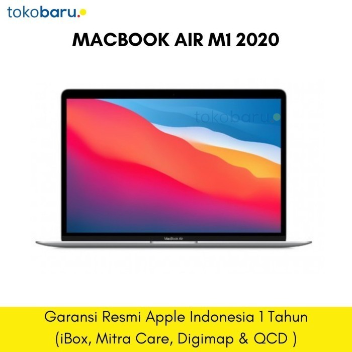 Apple Macbook Air 2020 M1 Chip 256Gb Ram 8Gb Cpo Mgn93Id/A Silver