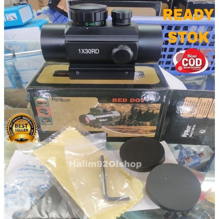 Scope Teleskop Kekeran Teropong Red Dot 1X30 Rd