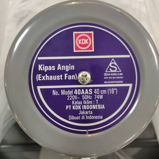 Kdk 40-Aas Exhaust Fan 16 Inch Kdk 40Aas Termurah Surabaya