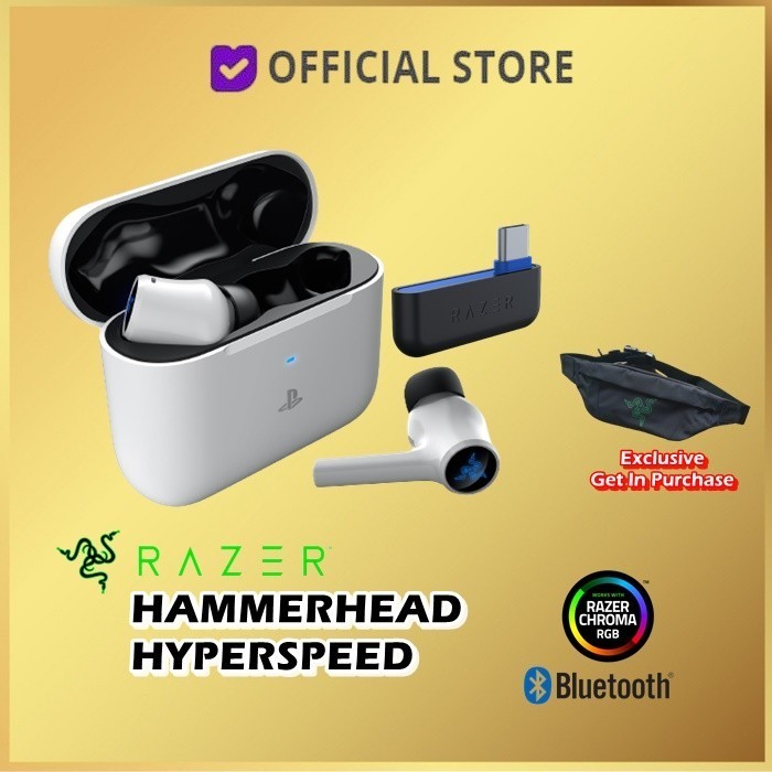 Razer Hammerhead Hyperspeed True Wireless Headset Gaming Earbuds
