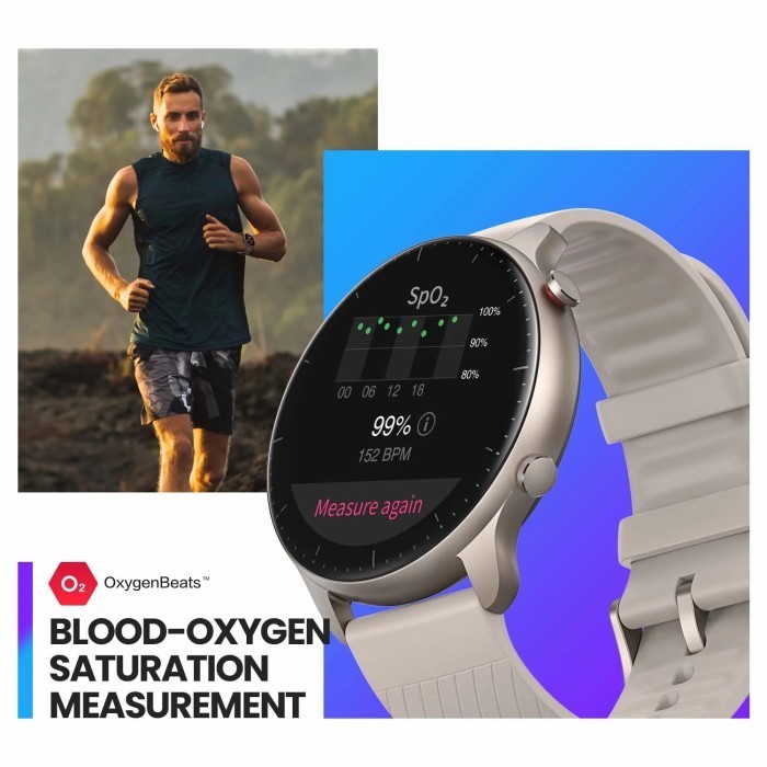 Amazfit Gtr 2 2022 Smart Watch Amoled Hd Display Spo2 Gps 5Atm Watch