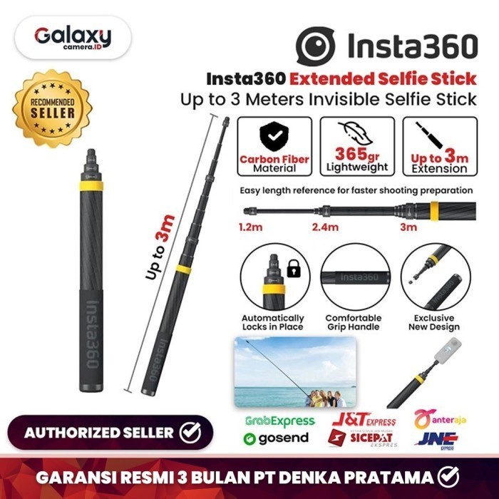 Insta360 Extended Edition 3M Selfie Stick New Version Original