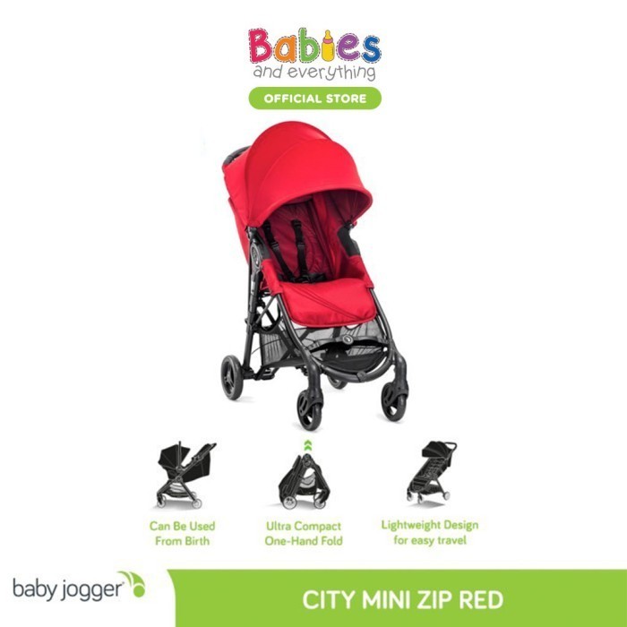 Baby Jogger City Mini Zip Stroller Red