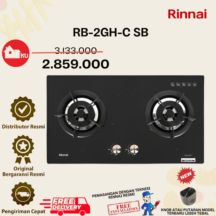 Kompor Tanam Rinnai Rb-2Gh-C (Sb)
