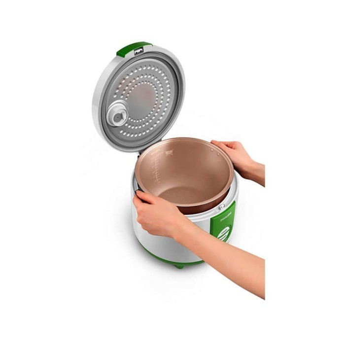 Philips Rice Cooker 2L - Hijau - Hd3119/30 - 400 Watt
