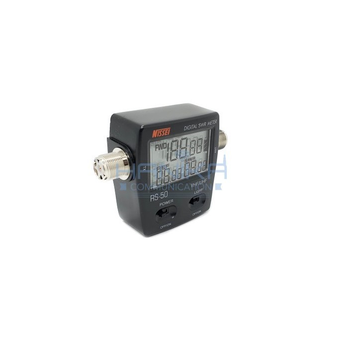 Nissei Rs-50 Digital Swr Watt Meter Vhf Uhf Portable Radio Rig Ht Rs50