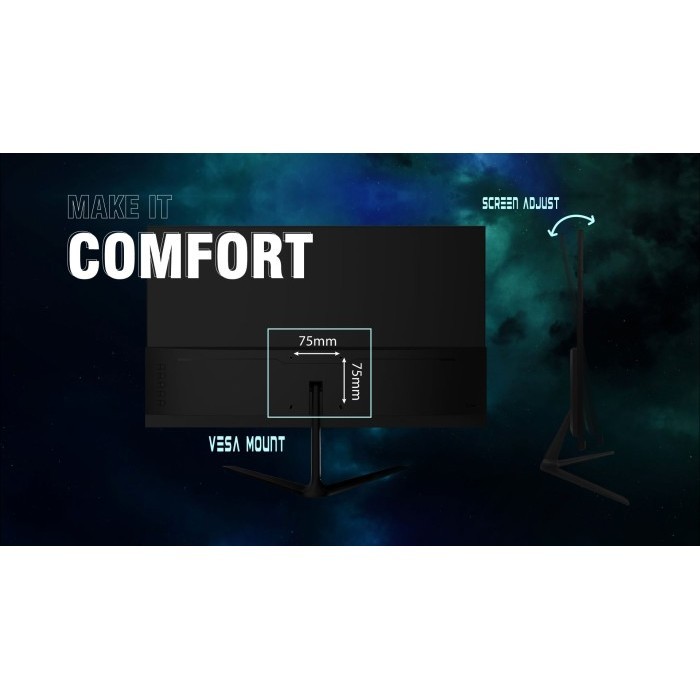 Monitor Cube Gaming Iris 23.8" Gf24Fi Fhd Ips 165Hz G-Sync / 24 Inch