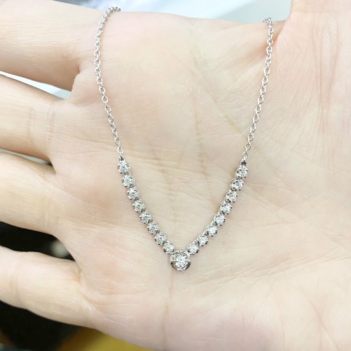 Kalung Berlian Solitaire / Koye Berlian Knk603546 - Kimberly Jewellery Termurah Terlaris Promo
