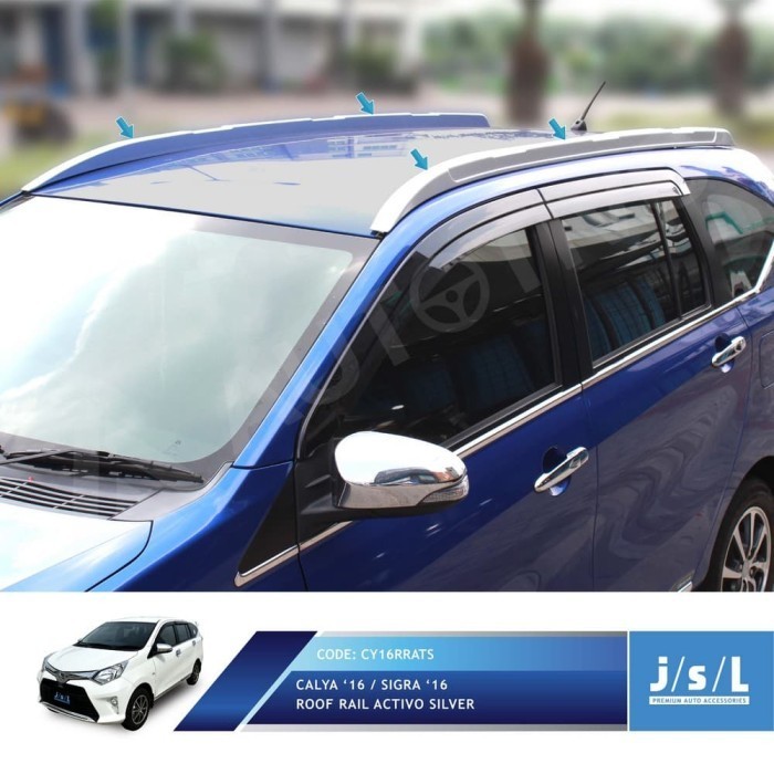 Toyota Calya Roof Rail Activo/Aksesoris Eksterior Calya Termurah Terlaris Promo