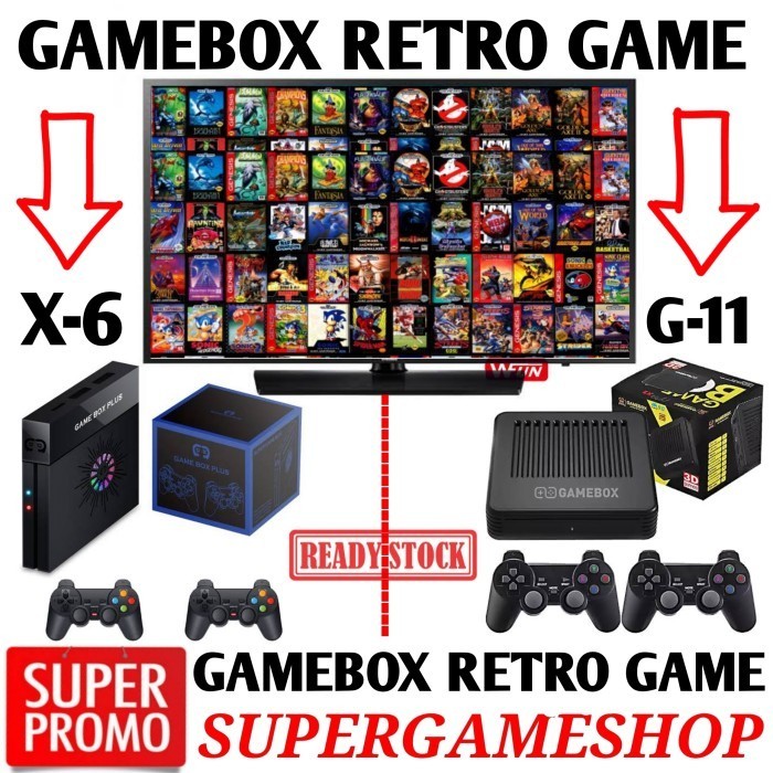X6 Super Game Box Super Game Wireless Game Box Family Retro Termurah Terlaris Promo