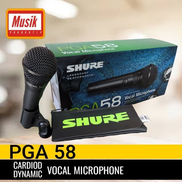 Mic Shure Pga 58 / Pga58 / Pga-58 Vocal Microphone Original