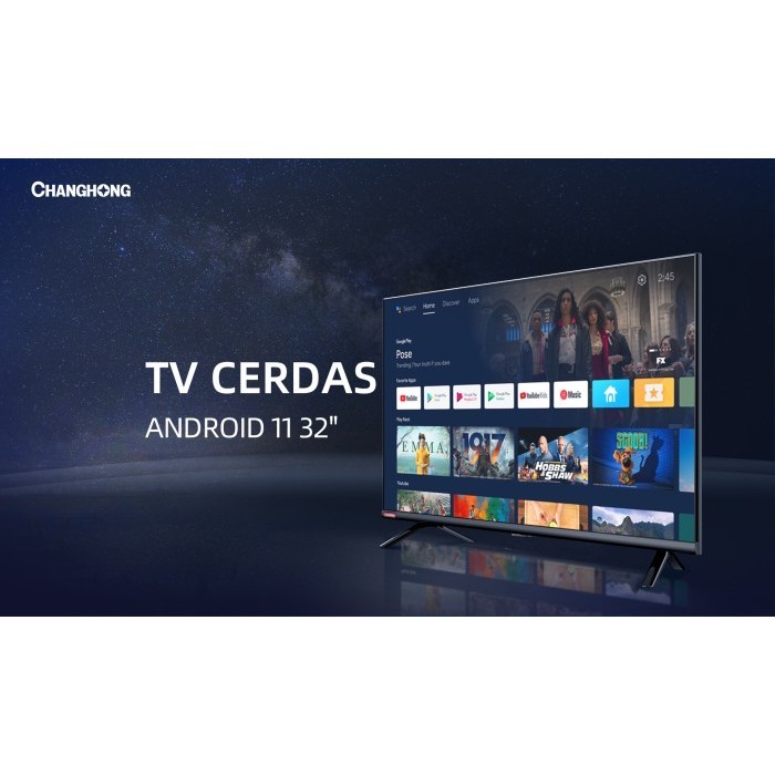 Changhong 32 Inch Newest Android 11 Smart Tv Digital Led Tv L32G7N