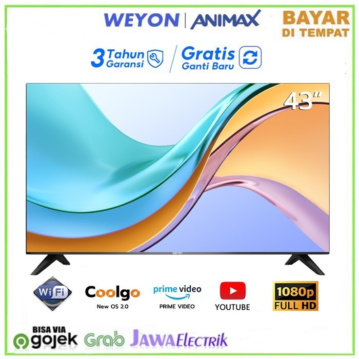 Weyon Smart Tv 43 Inch Android11 Dvbt2 Digital Led Tv