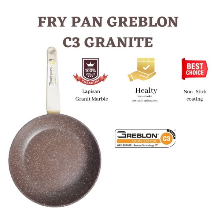 [Promo Buy1Get1] Kochen Fry Pan 24Cm Free Egg Pan 4 Lubang