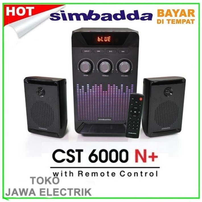 Simbadda Cst 6000N+ Speaker Multimedia 2.1 Termurah Terlaris Promo