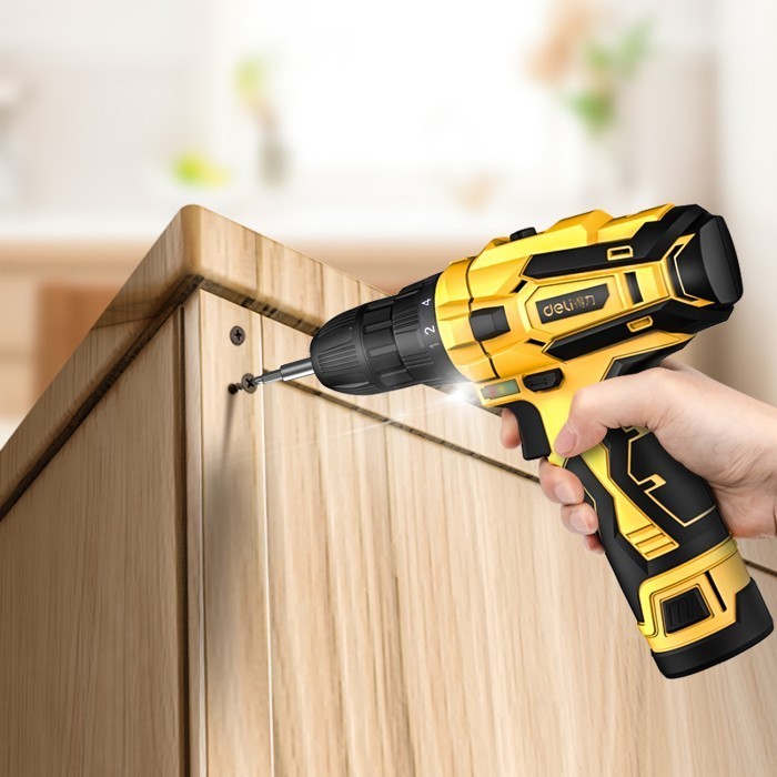 Deli Mesin Bor Listrik 12V Single/Dual Battery Tanpa Kabel Dl626X Termurah Terlaris Promo