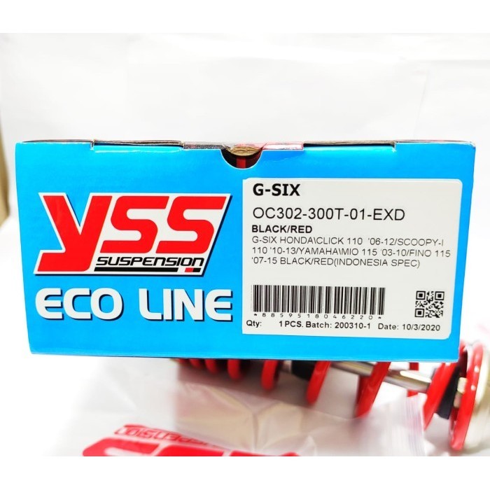 Shockbreaker Shock Yss G-Six Tabung Mio Vario Beat Scoopy Dll 300Mm