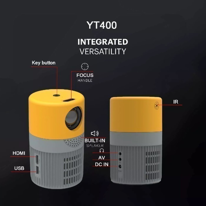 Rockware Yt400 Basic Version - Mini Led Projector 40 Ansi Lumens