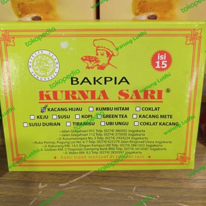 

Bakpia Kurnia Sari Isi 15Box