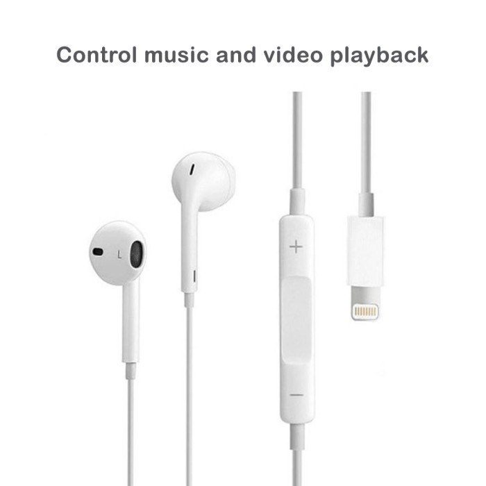 Apple Earpods Lightning Connector Headset Earphone Iphone Original Termurah Terlaris Promo