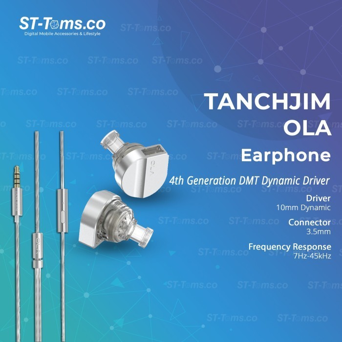 Tanchjim Ola 4Th Gen Dmt Dynamic Driver In Ear Earphone Iem 3.5Mm