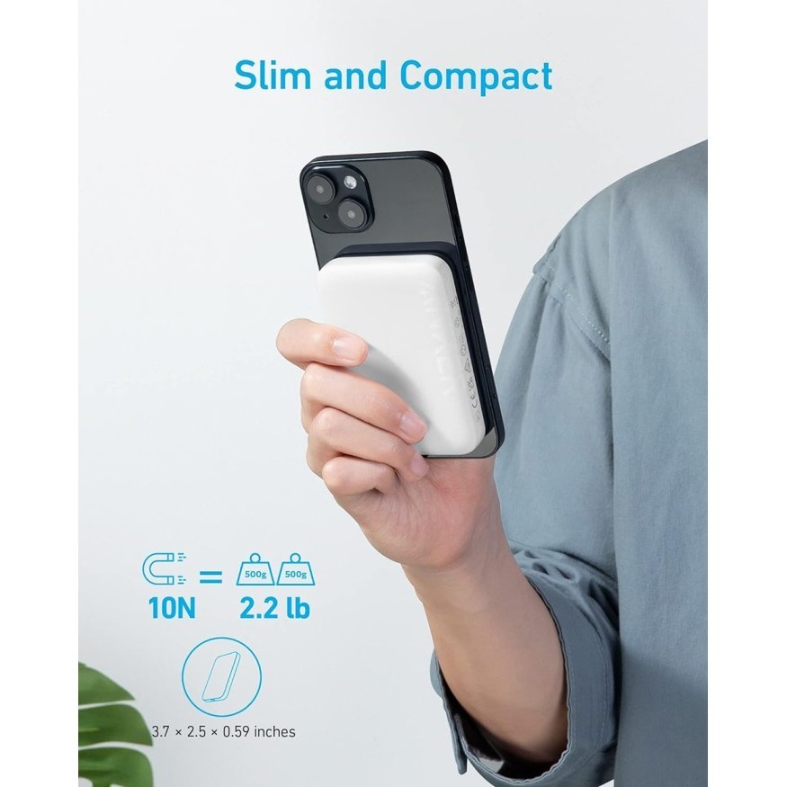 Powerbank Anker 321 Maggo Powercore Magnetic 5K A1616