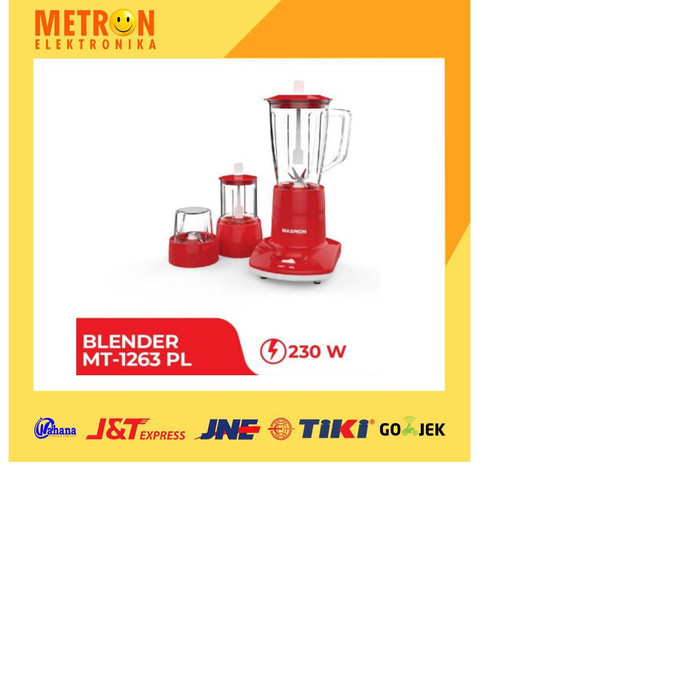 Maspion Mt-1263 Pl Blender 1 Liter / Maspion Mt 1263 Pl / Mt1263Pl