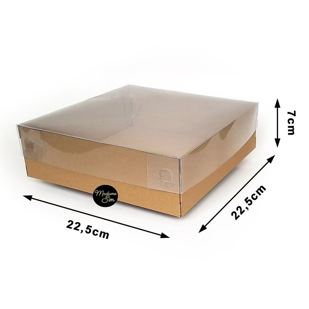 

NEW BOX MIKA - DUS KUE - KOTAK - KARDUS 22x22x7 (ISI : 10 PCS) TERLARIS