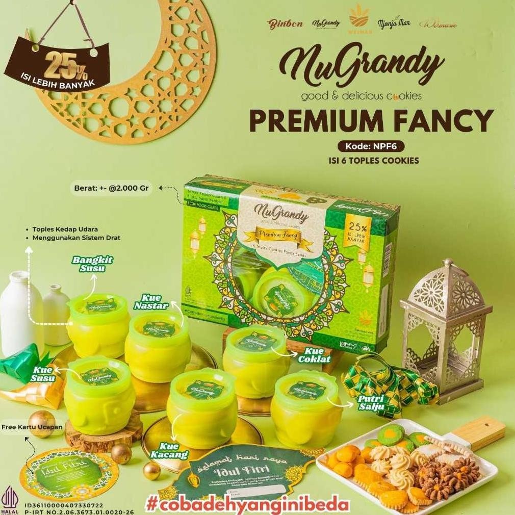 

CR - Nugrandy Premium Fancy - ( 6 Toples Cookies) Toples Reuse TERLARIS