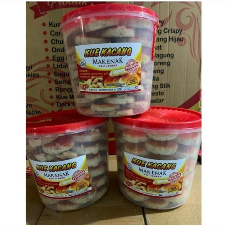 

CR - Kue Kacang Mak Enak Jember ORIGINAL / Mak Enak / Kue Lebaran Kue Kacang / Kucang Asli Jember TERLARIS