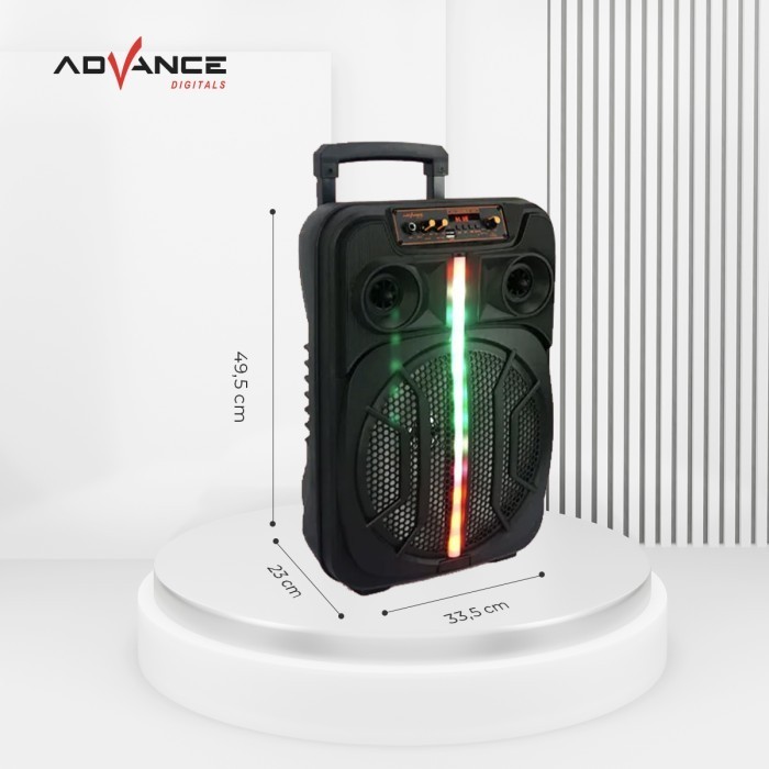 Advance Speaker S-120 Bluetooth Music Karaoke 12Inch Free Mic Termurah Terlaris Promo