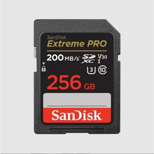 Sandisk Sd Card 256Gb Extreme Pro Sdcard V30 Speed 200Mbps - Original