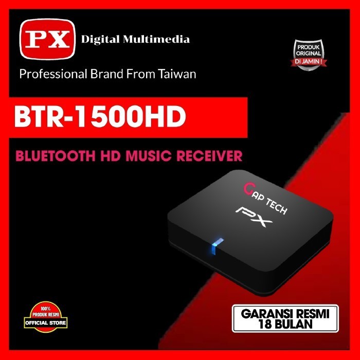 Px Btr 1500Hd / Btr 1500 Hd / Btr1500 Hd Music Bluetooth Receiver