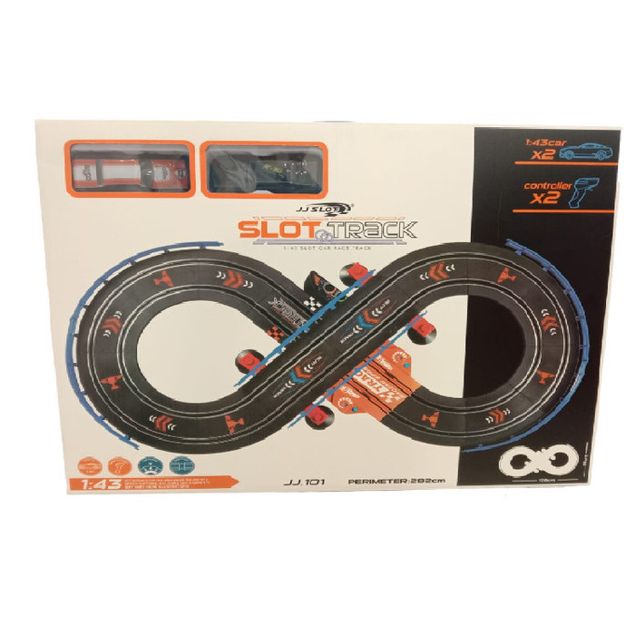 Slot Track Racing 1:43 Slot Car Race Track Mainan Rc Mobil Set