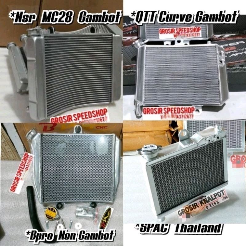 TERMURAH Radiator Almunium Almu Spac BPRO B pro QTT VND ORIGINAL Curve Nsr 250 Mc28 MC 28 New Model 