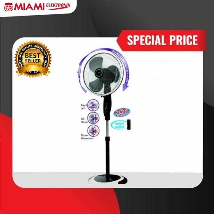 Stand Fan Maspion F1625Rc Kipas Angin Maspion F 1625Rc 360 Termurah Terlaris Promo