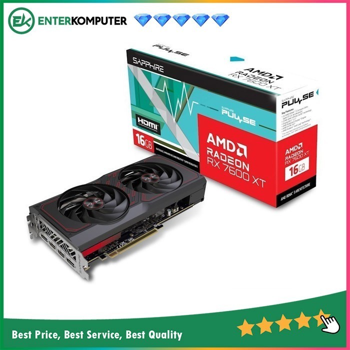 Sapphire Pulse Radeon Rx 7600 Xt 16Gb Gddr6 Gaming Oc
