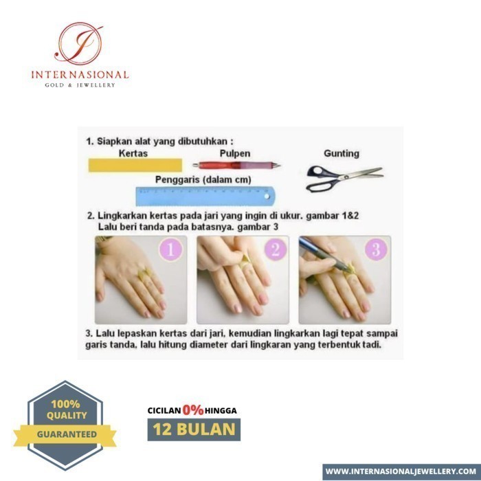 Cincin Pria Emas Putih Clasik Elegan Gold 112515