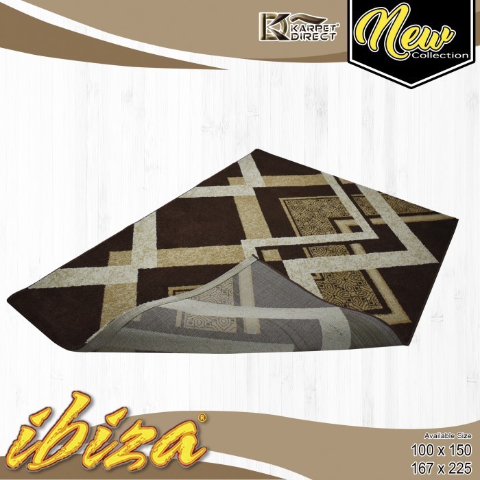 [Karpet Direct] Ibiza Karpet (Coklat) 167X225 Cm - Kode 45-9461