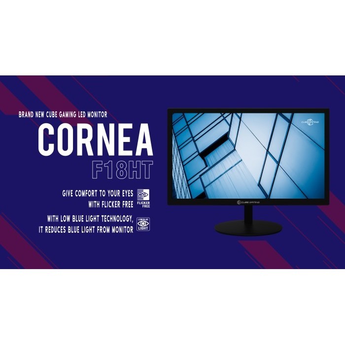 Monitor Cube Gaming Cornea 18.5" F18Ht (Vga & Hdmi) 75Hz