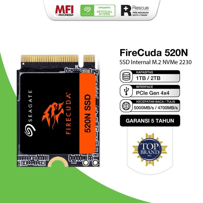 Seagate Firecuda 520N Ssd Internal M.2 Nvme 2230 Gen 4